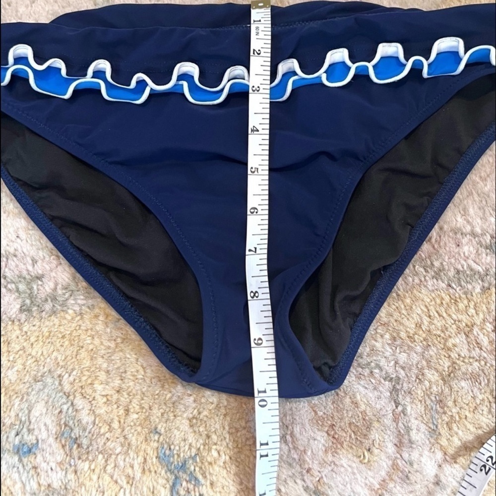 💙Profile by Gottex,Gorgeous Tankini 2-Piece, Cool 3-D Ruffled Edging,EUC 10/34D - Picture 6 of 7